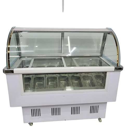 Ice cream freezer display - cream,